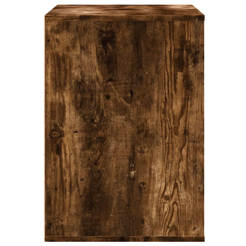 Corner Chest of Drawers Smoked Oak 80x41x58 cm Engineered Wood